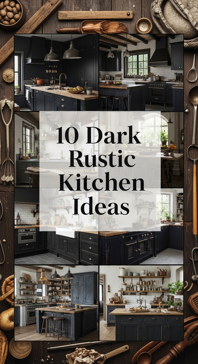 10 Dark Rustic Kitchen Ideas