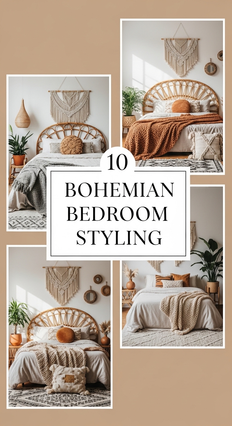 10 Bohemian Bedroom Styling