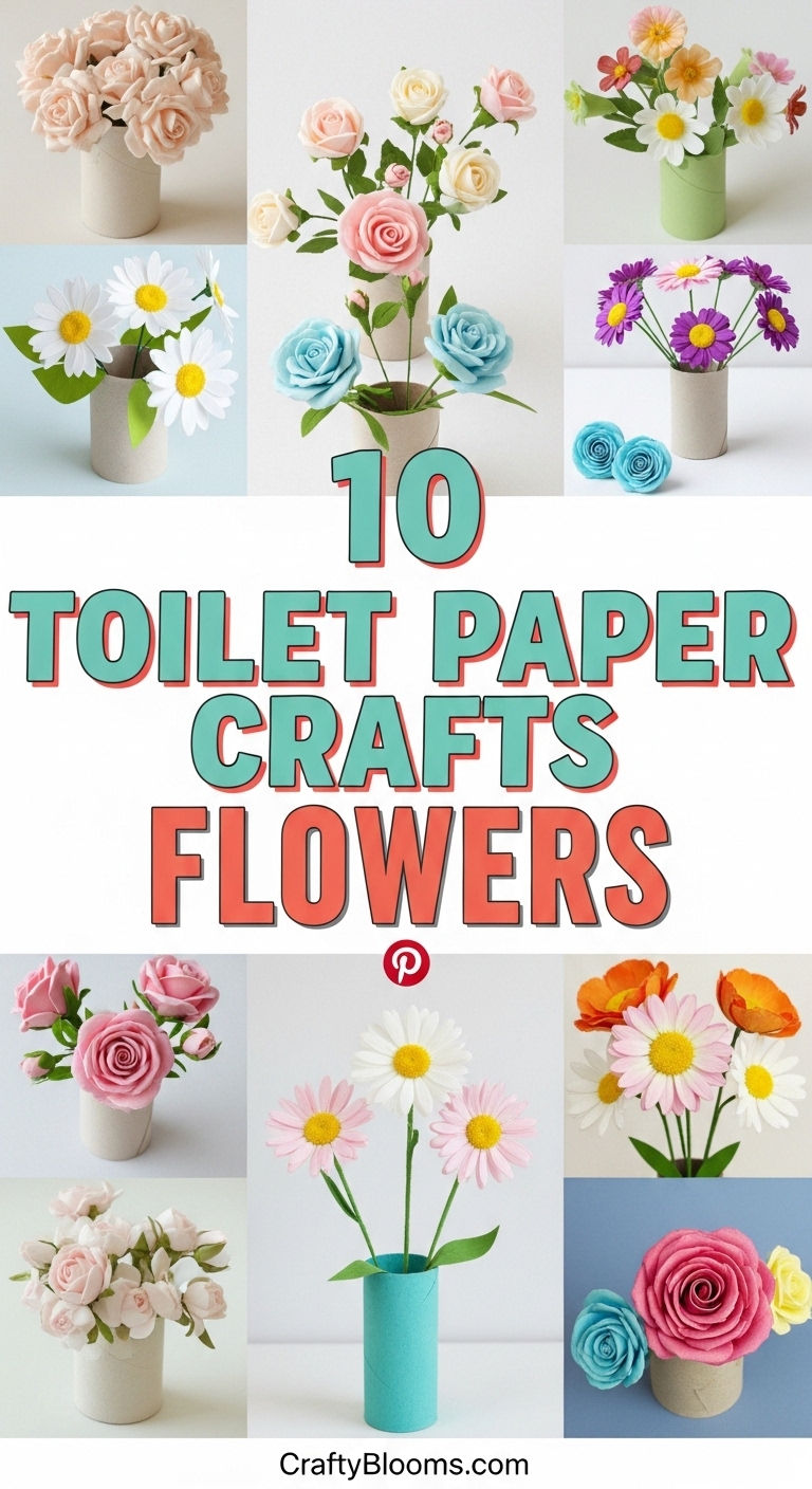 10 Toilet Paper Crafts Flowers