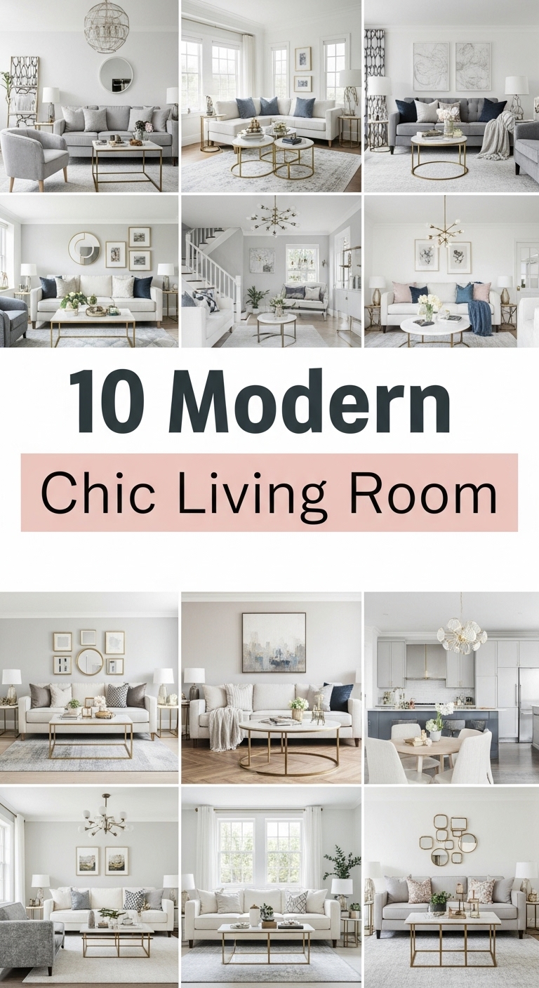 10 Modern Chic Living Room