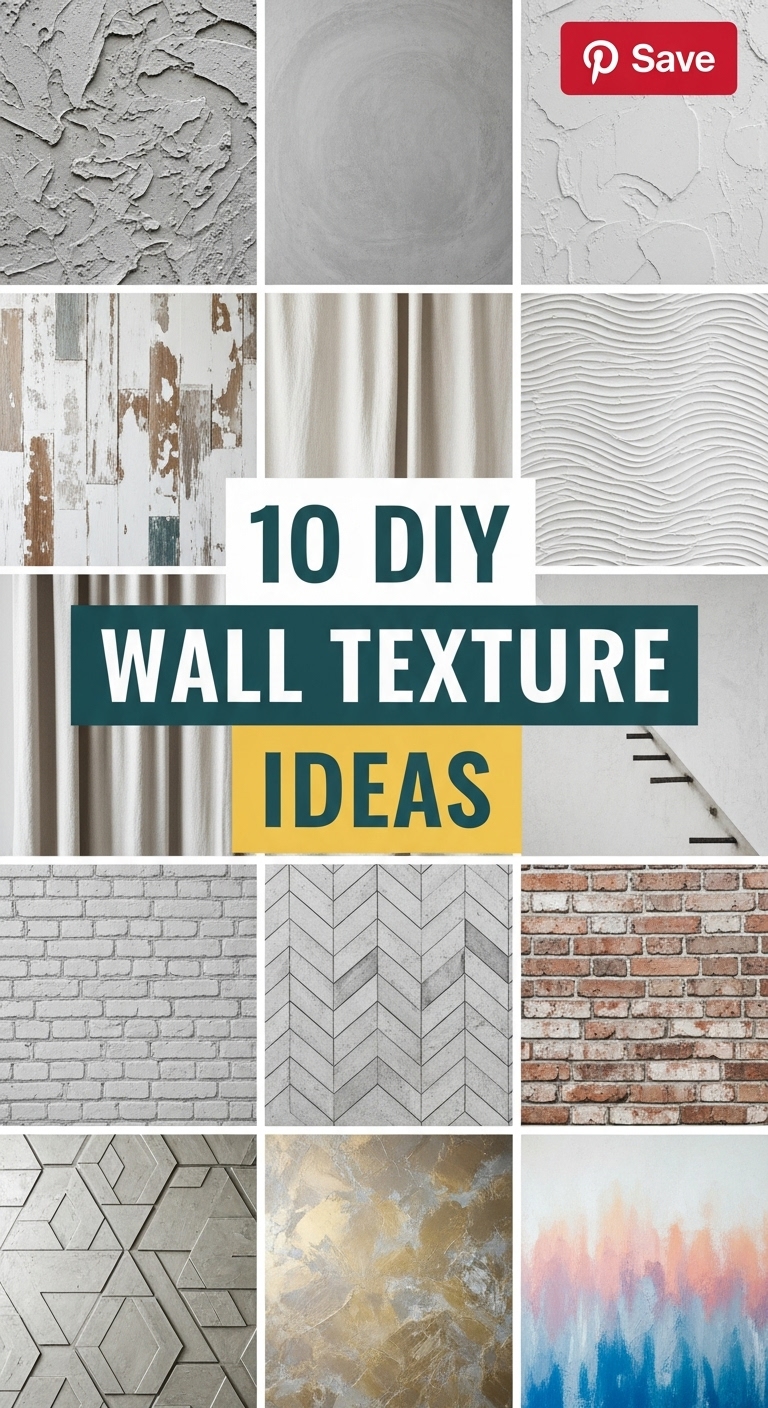 10 DIY Wall Texture Ideas