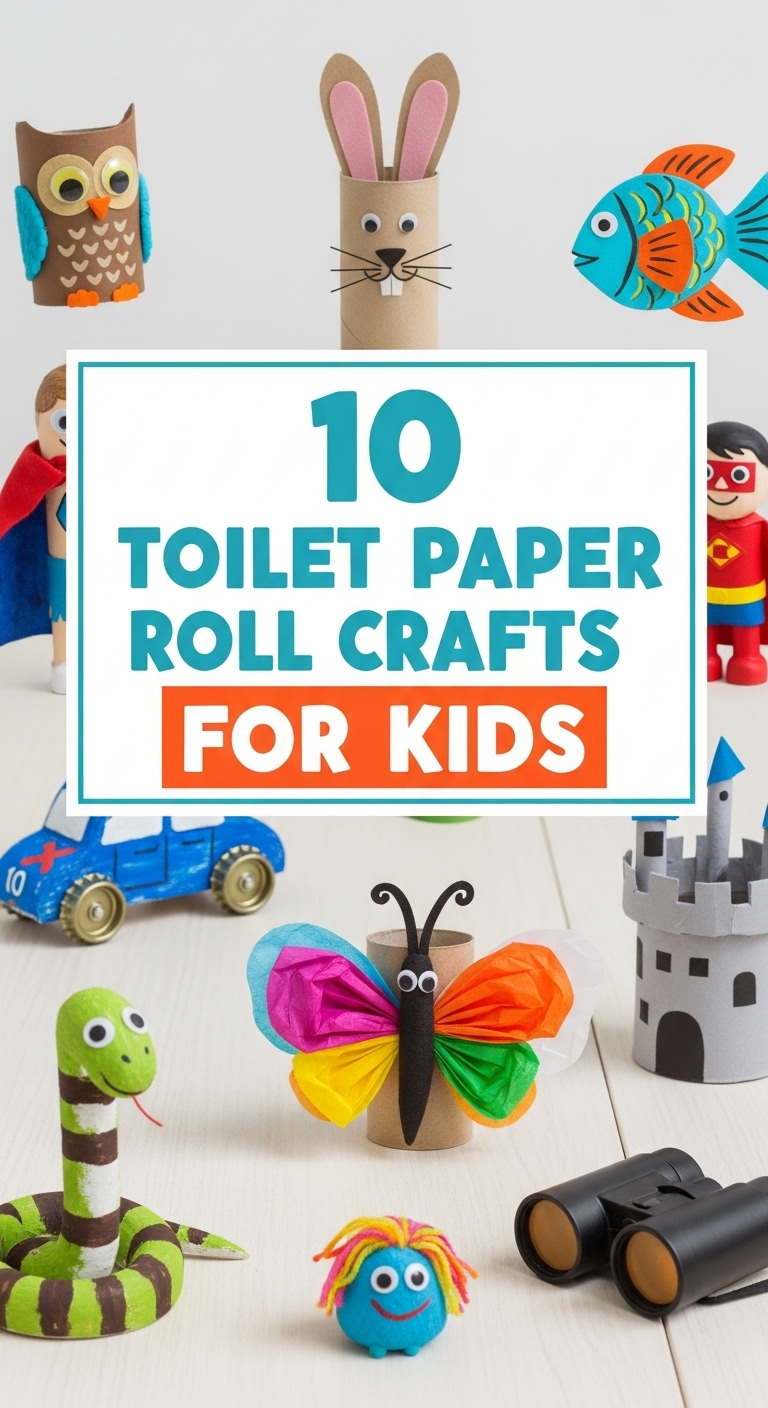 10 Toilet Paper Roll Crafts For Kids