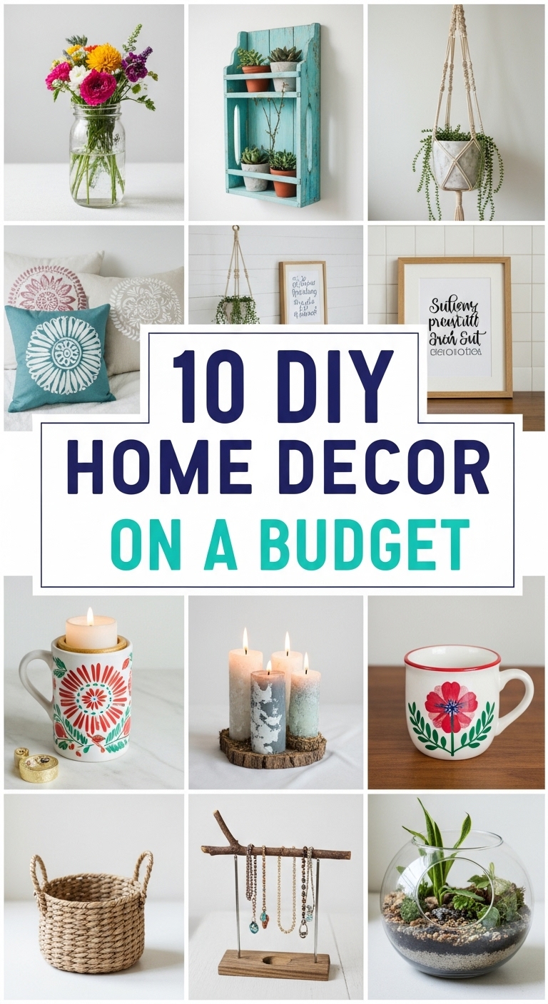 10 DIY Home Decor On A Budget