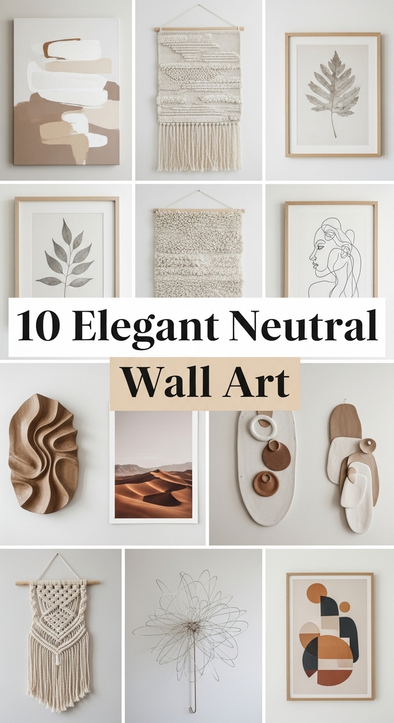 10 Elegant Neutral Wall Art