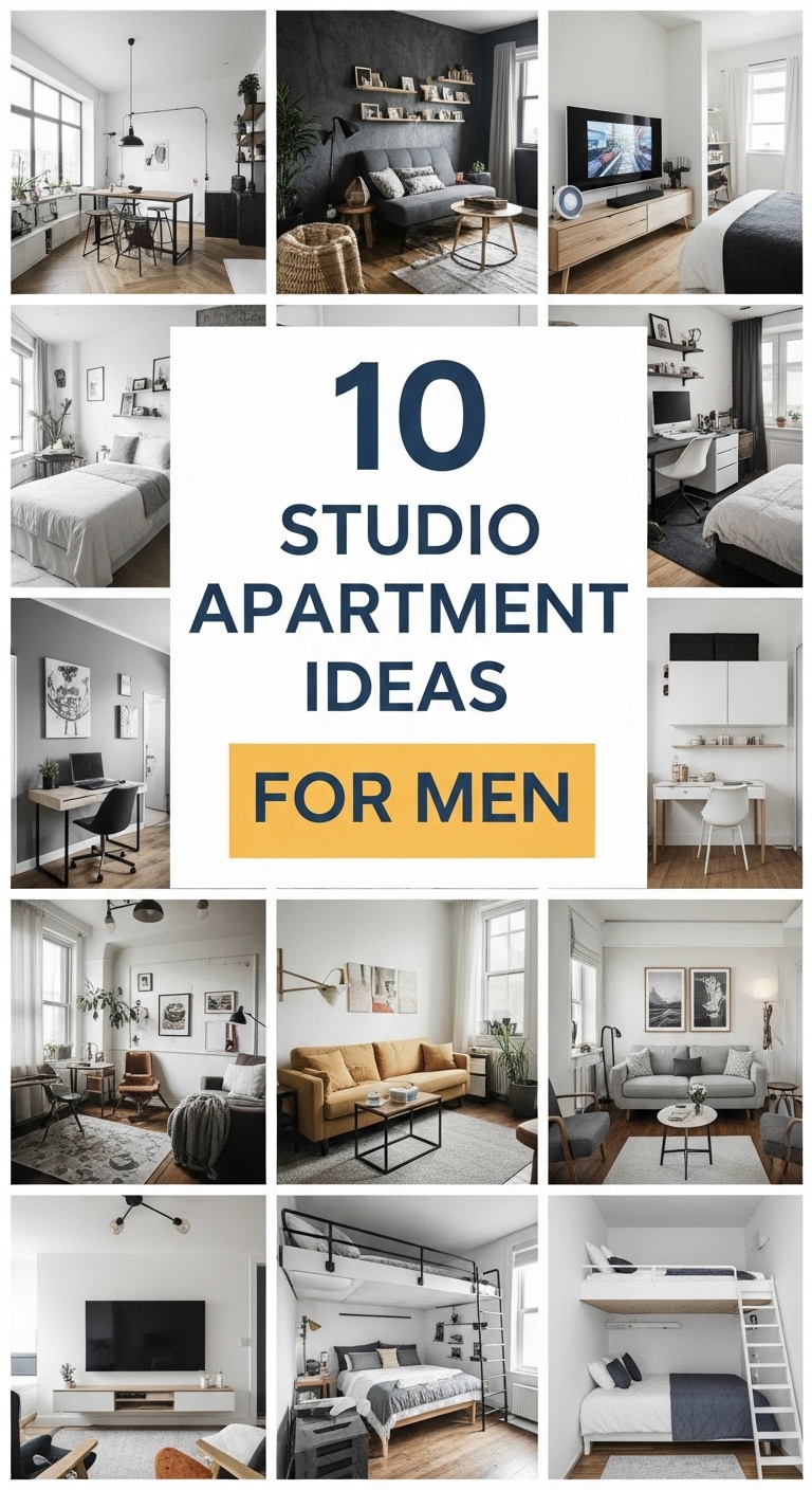 10 Studio Apartment Ideas For Men