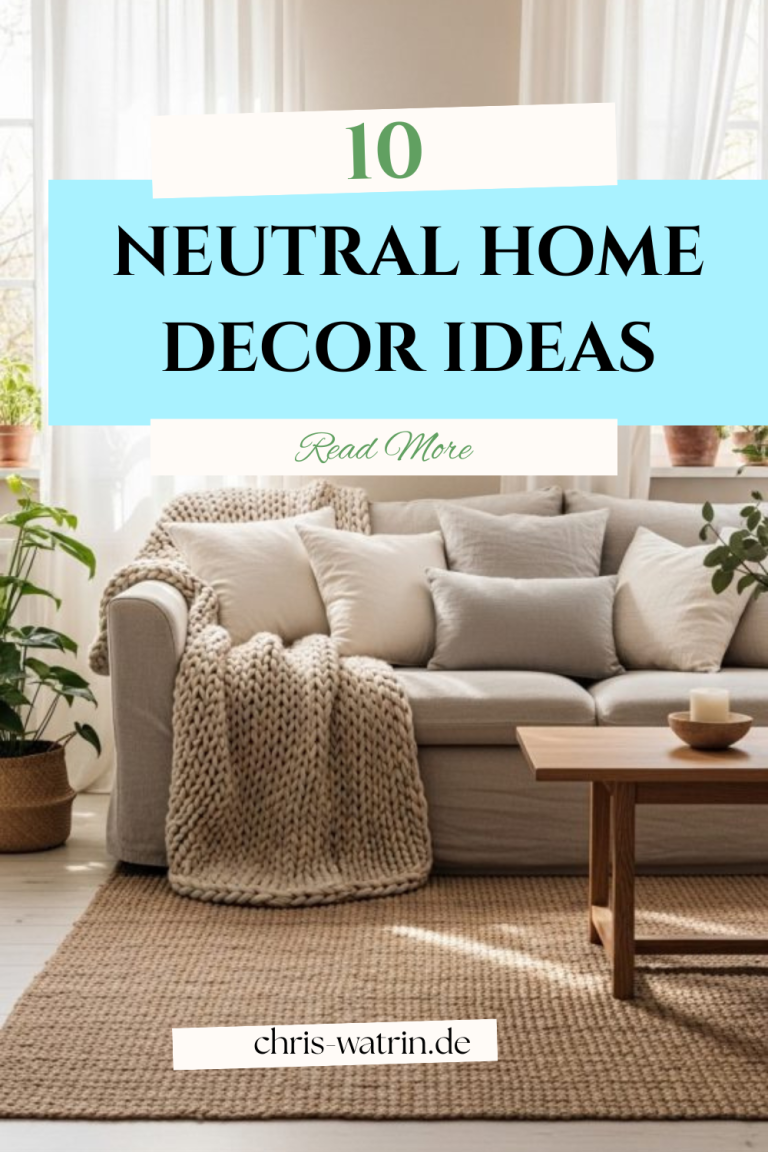 10 Neutral home decor ideas