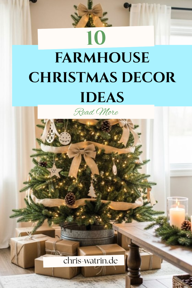 10 Farmhouse Christmas Decor Ideas
