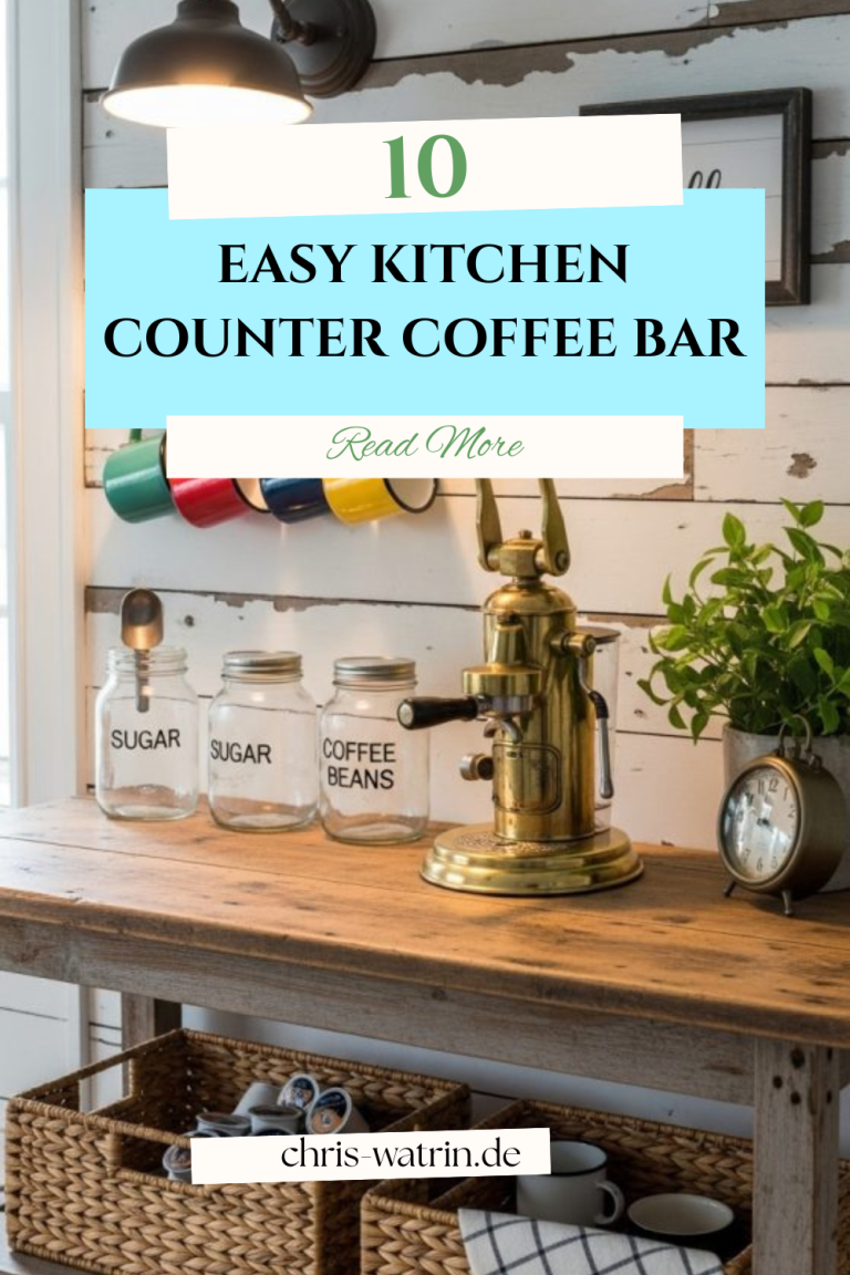 10 Easy Kitchen Counter Coffee Bar