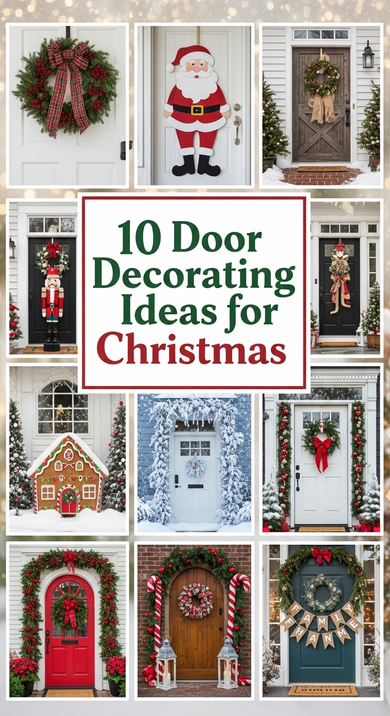 10 Door Decorating Ideas for Christmas