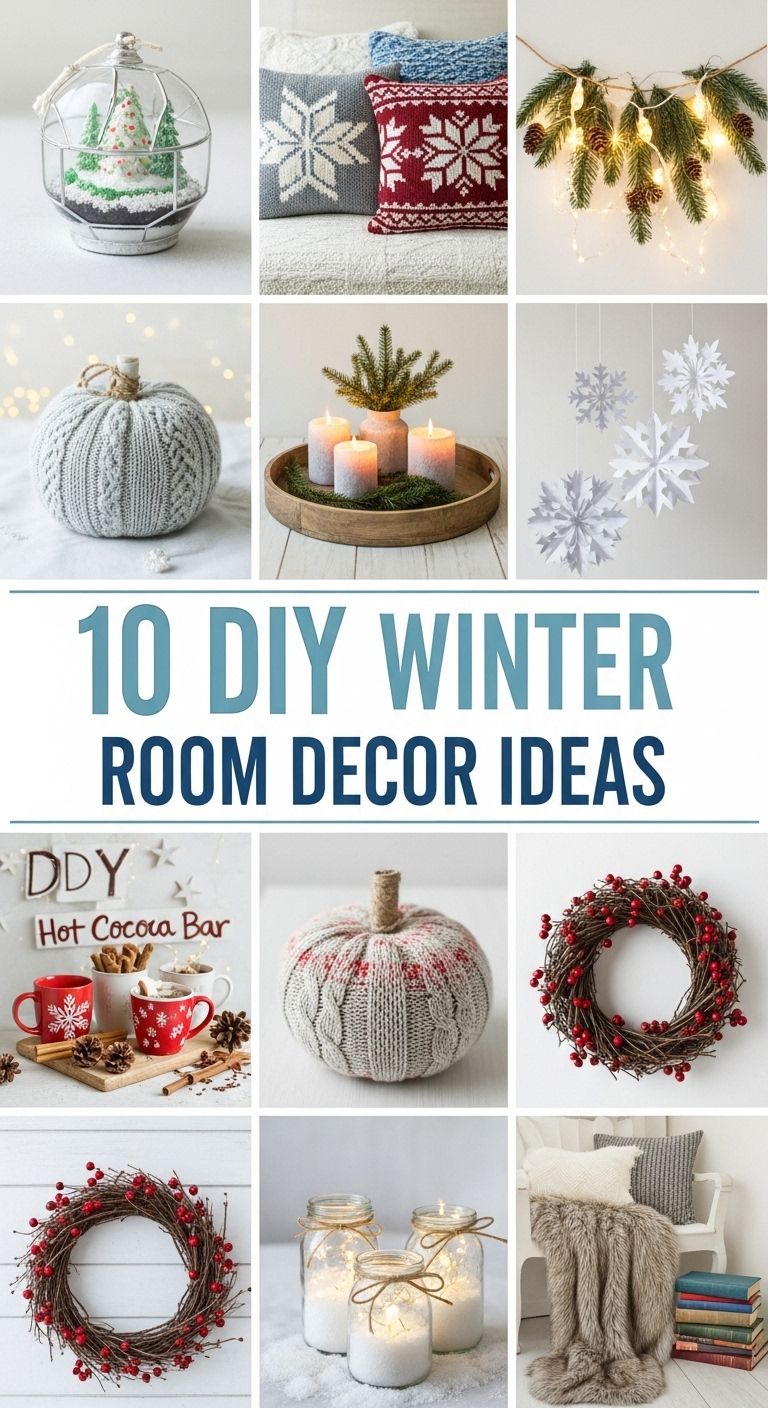 10 DIY Winter Room Decor Ideas