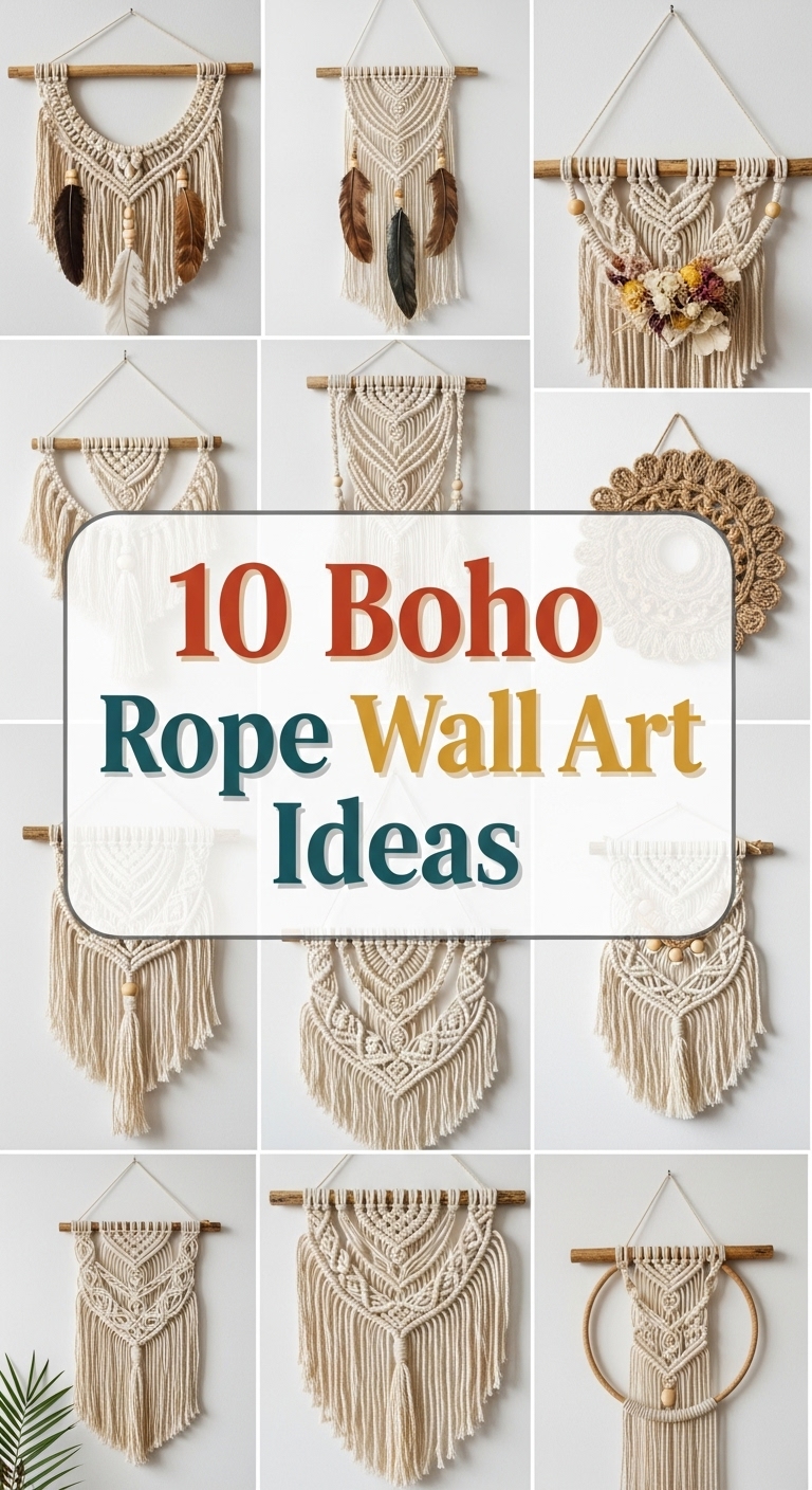 10 Boho Rope Wall Art Ideas