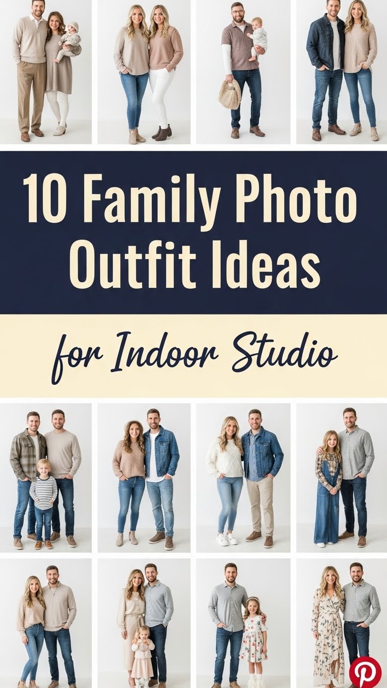10 Family Photo Outfit Ideas for Indoor Studio