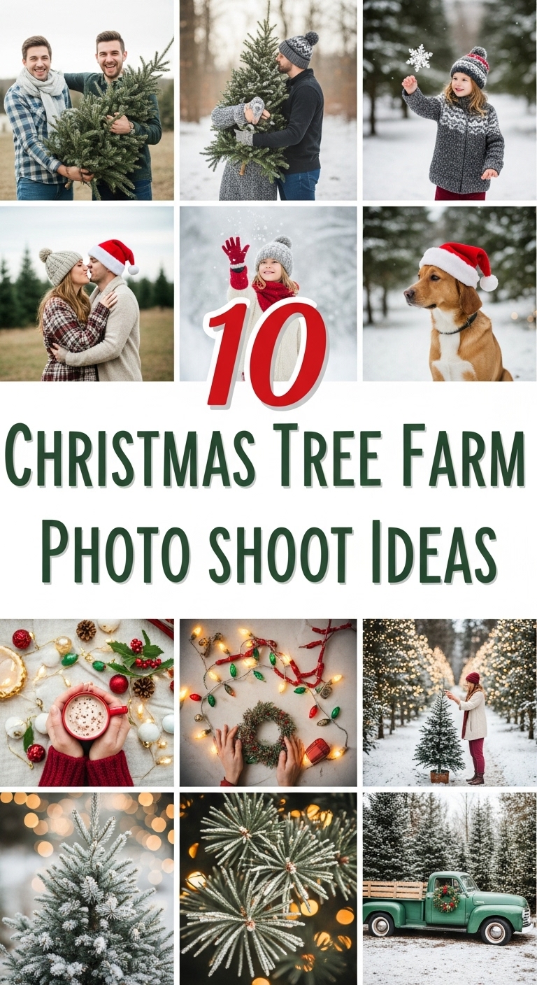 10 Christmas Tree Farm Photo Shoot Ideas