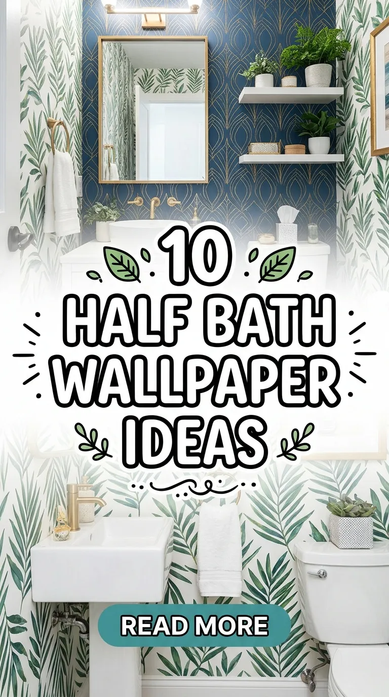10 Half Bath Wallpaper Ideas