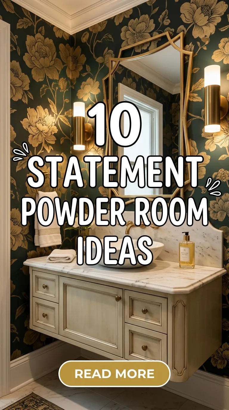 10 Statement Powder Room Ideas