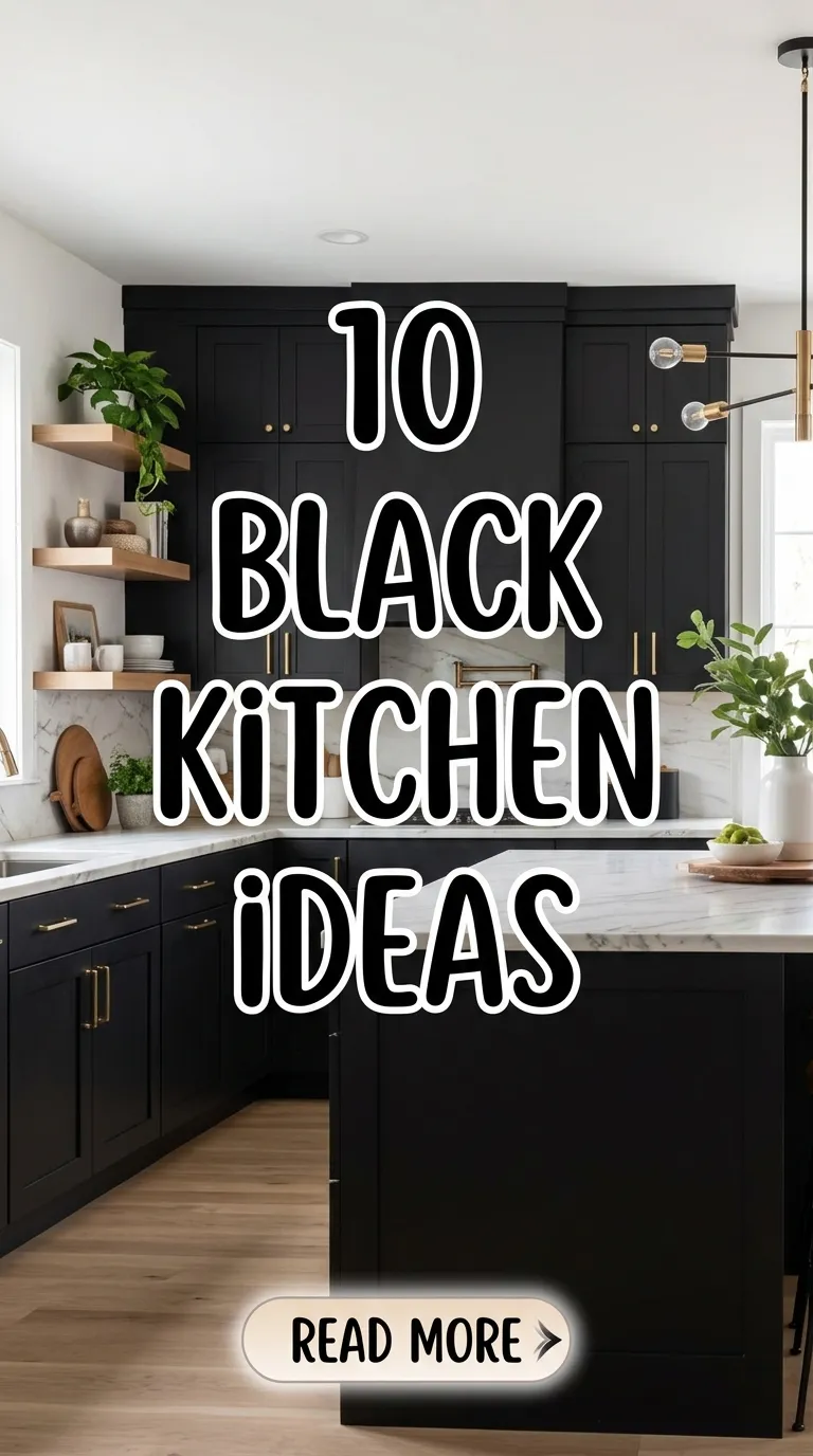 10 Black Kitchen Ideas