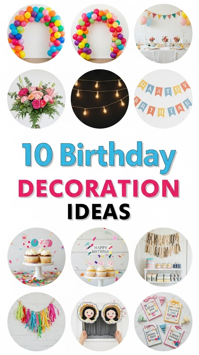 10 Birthday Decoration Ideas
