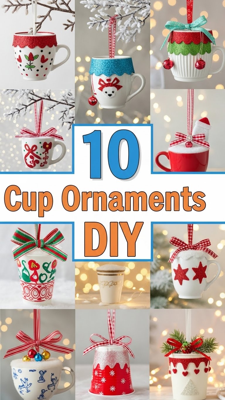10 Cup Ornaments DIY