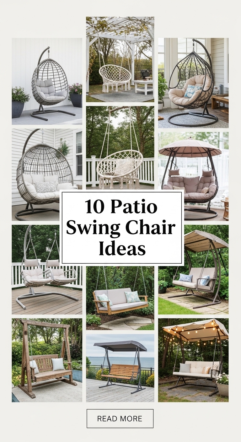 10 Patio Swing Chair Ideas