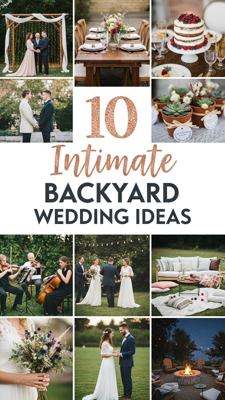 10 Intimate Backyard Wedding Ideas