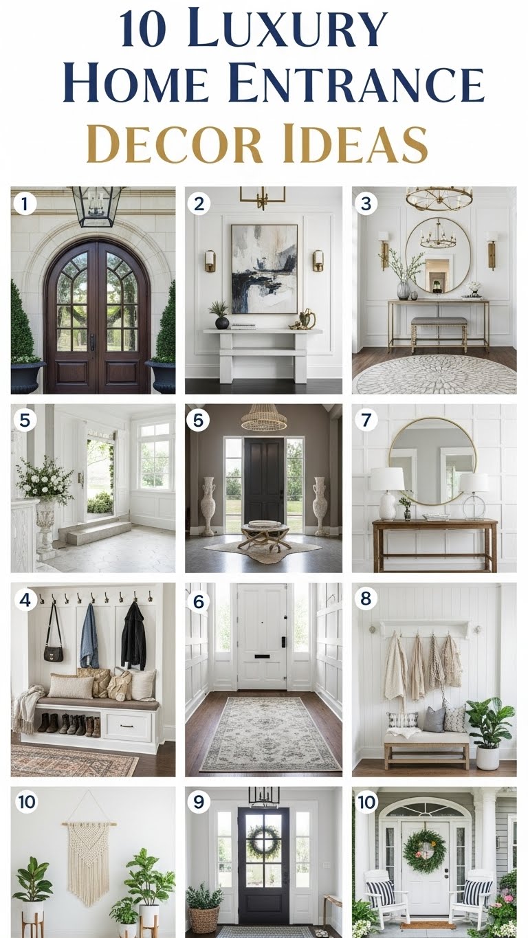 10 Luxury Home Entrance Décor Ideas