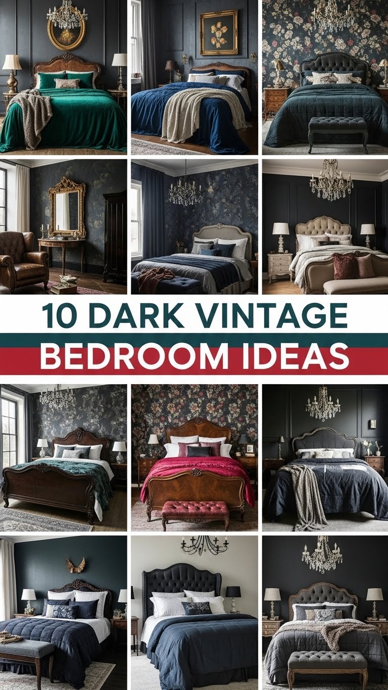 10 Dark Vintage Bedroom Ideas