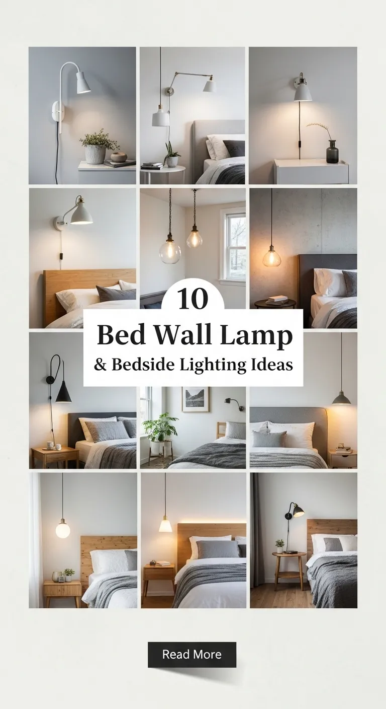 10 Bed Wall Lamp & Bedside Lighting Ideas
