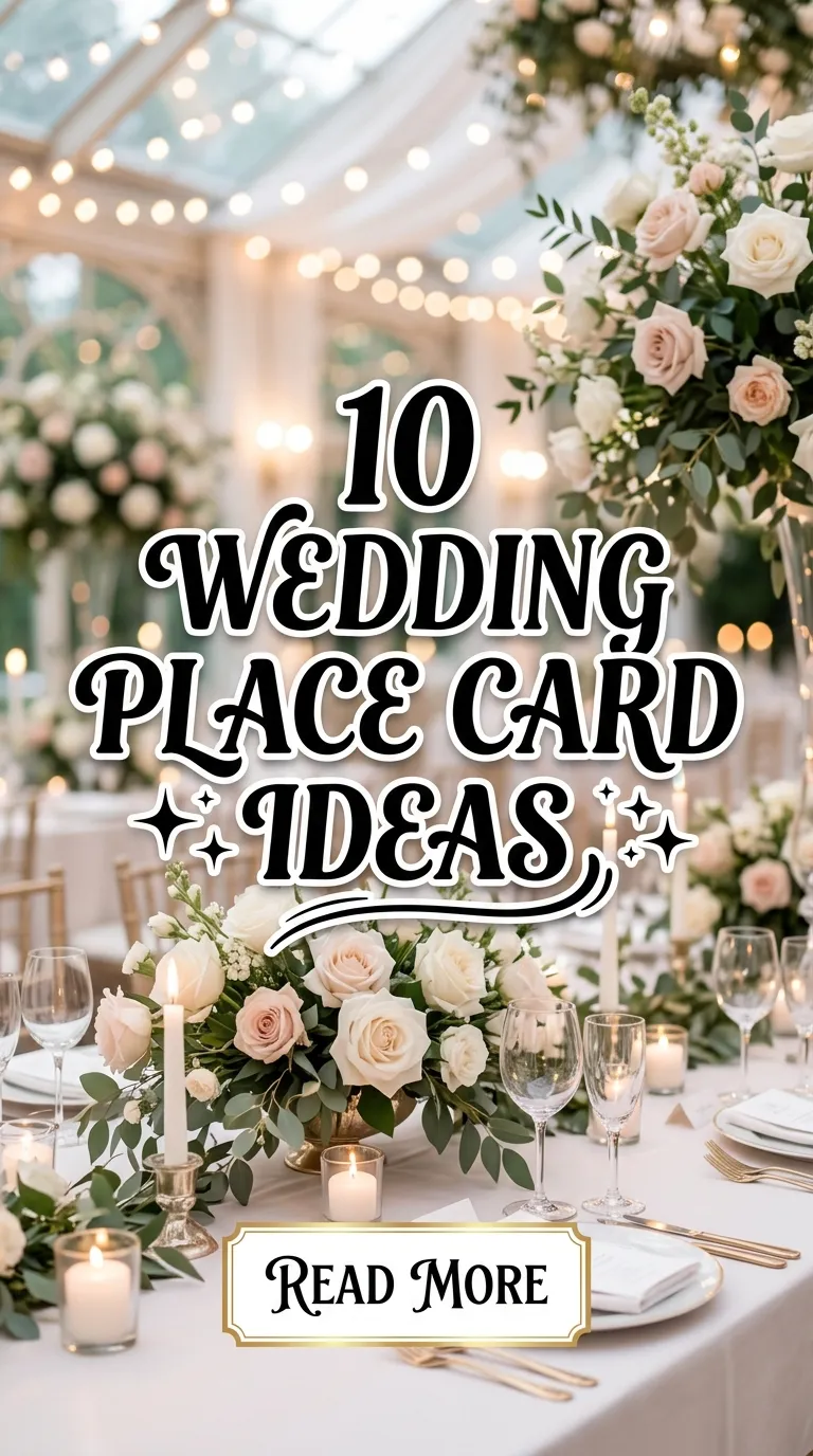 10 Wedding Place Card Ideas