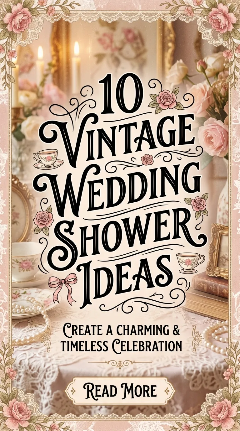 10 Vintage Wedding Shower Ideas