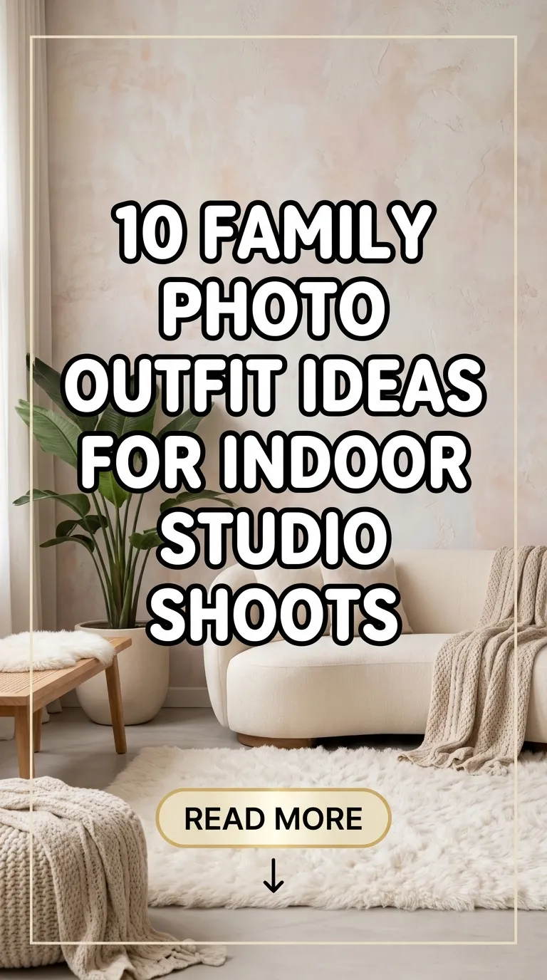 10 Family Photo Outfit Ideas for Indoor Studio Shoots