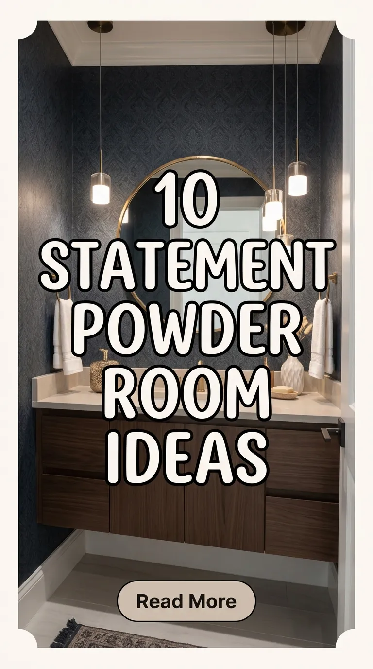 10 Statement Powder Room Ideas
