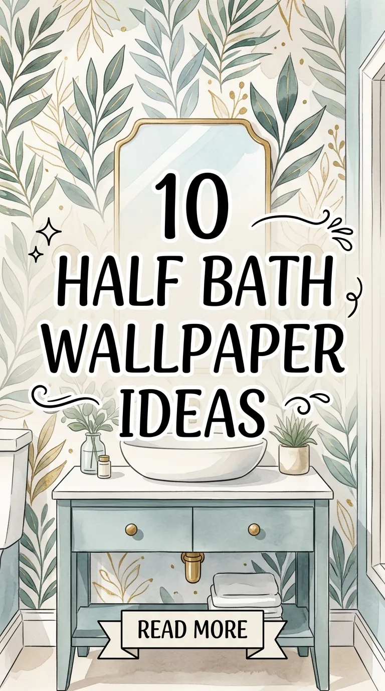 10 Half Bath Wallpaper Ideas