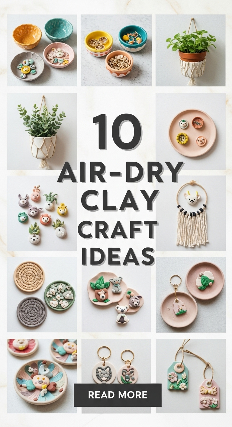 10 Air-Dry Clay Craft Ideas