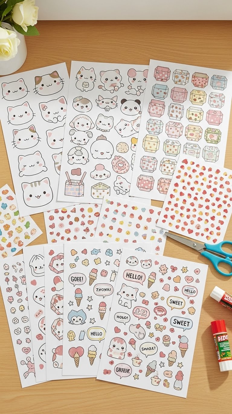 10 Kawaii Crafts Printable Ideas DIY
