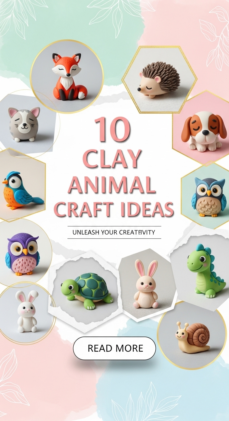 10 Clay Animal Craft Ideas