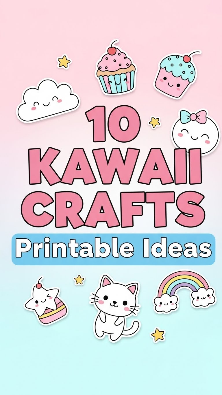 10 Kawaii Crafts Printable Ideas