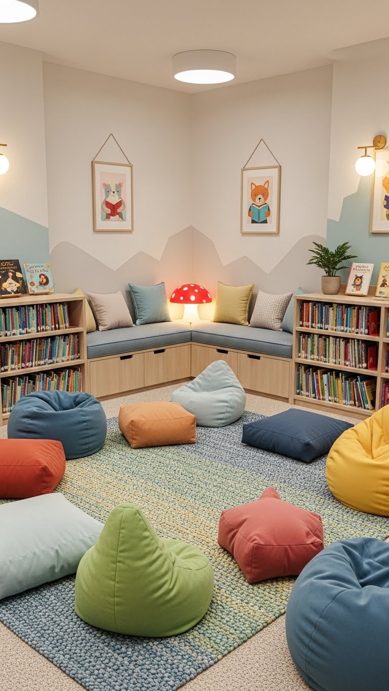 Library Activity Room 10 Kids’ Library Room Ideas - Binet DIY